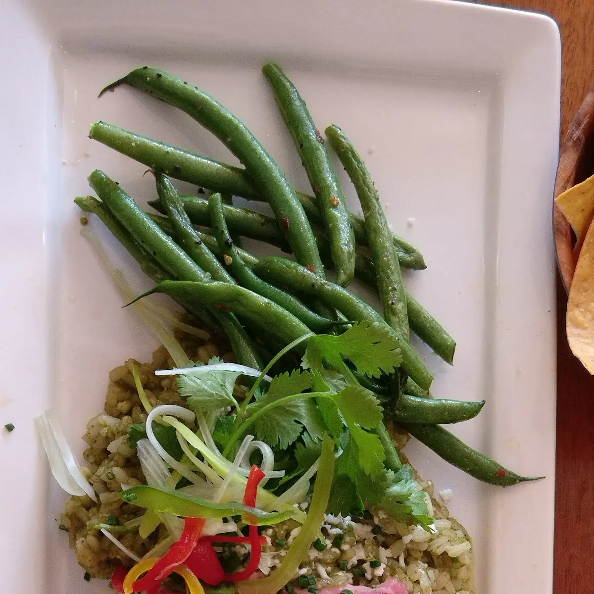 Pan-Seared Ahi Tuna with Green Chile Risotto
