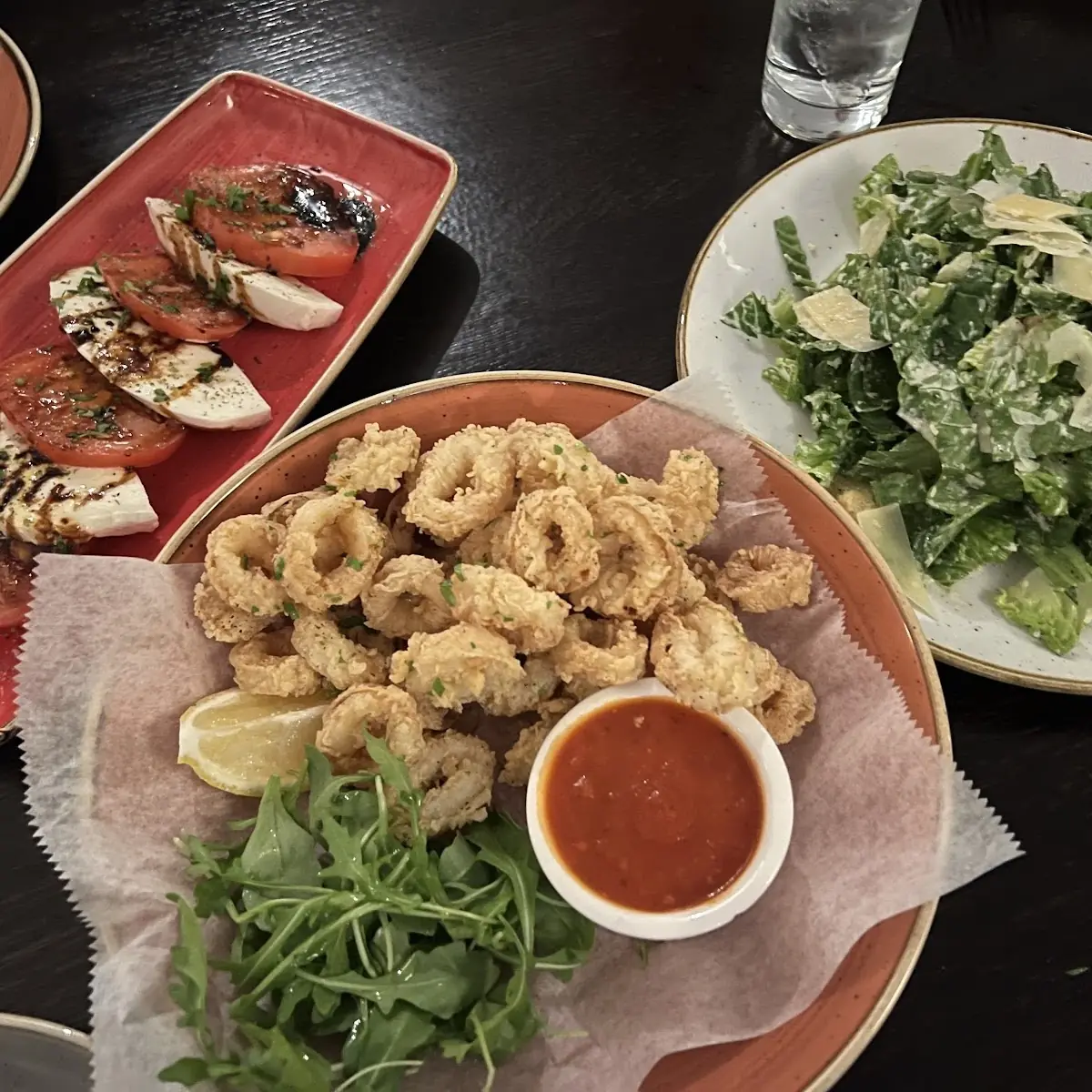 Fried Calamari & Caesar Salad