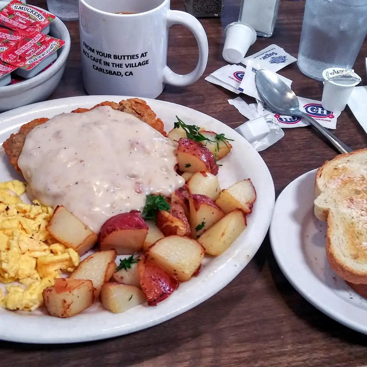 Chicken Fried Steak with Red Potatoes