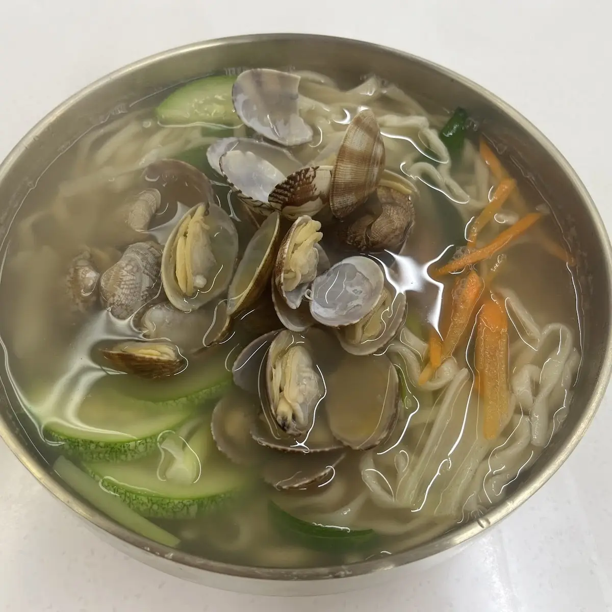 clam noodle soup 바지락칼국수