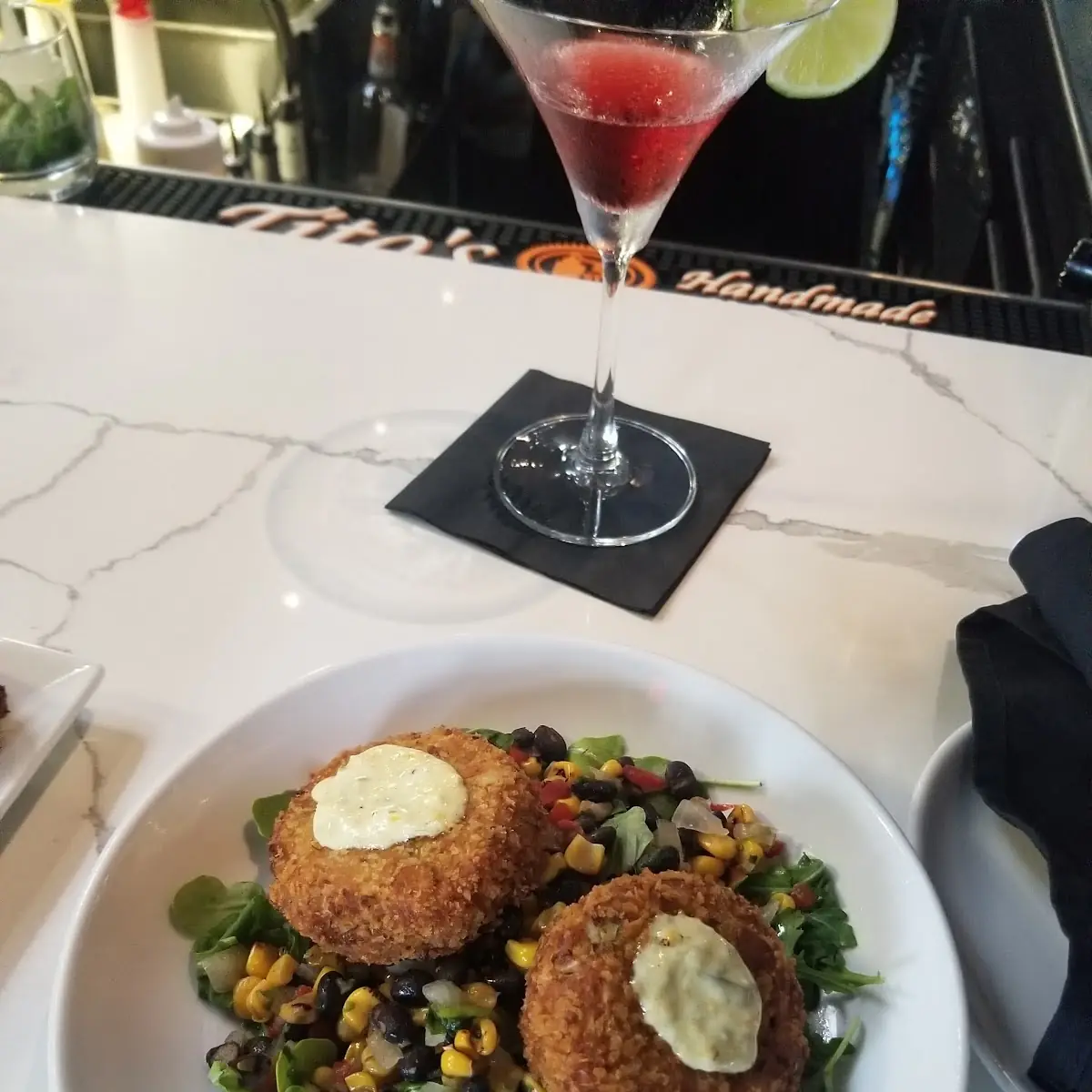 Crab Cakes with Black Bean & Corn Salsa