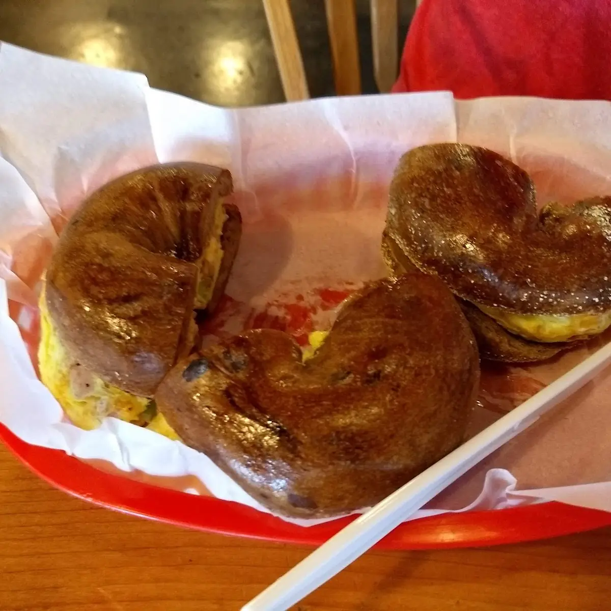 Benny's Breakfast on Cinnamon Raisin