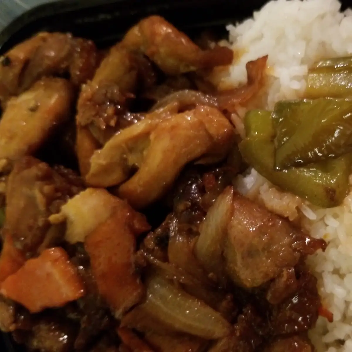 Bourbon Chicken White Rice
