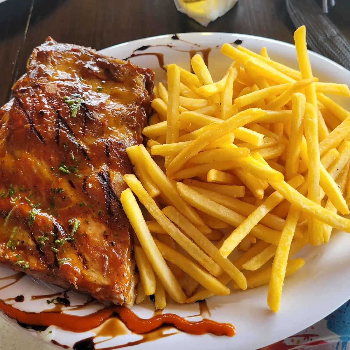 Ribeye Steak with Fries