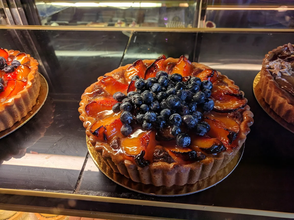 Sunflower Peach Blueberry Tart