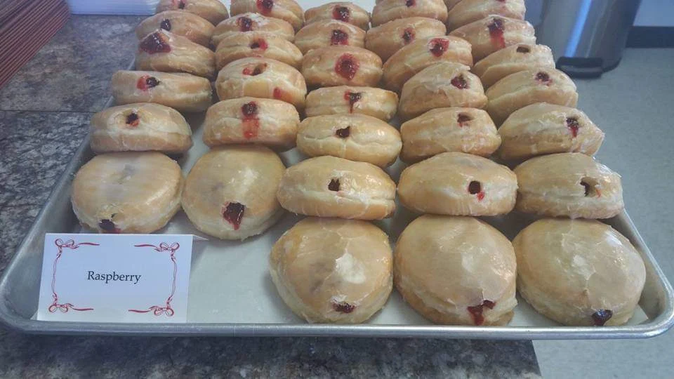 Raspberry Filled Donut