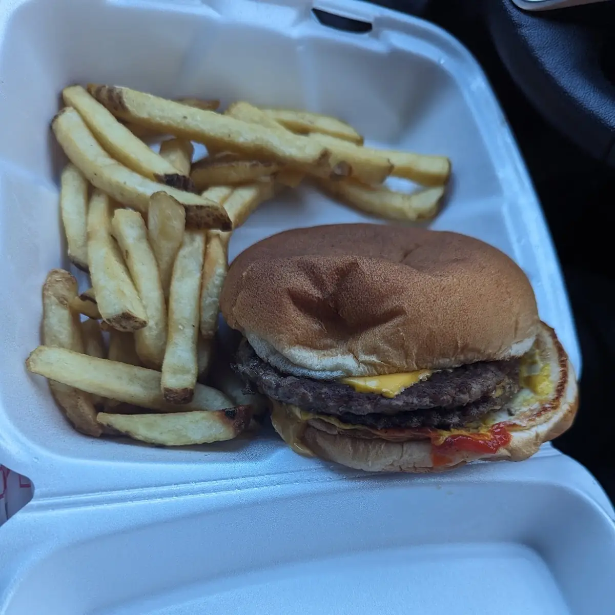 Double Cheeseburger and Fries