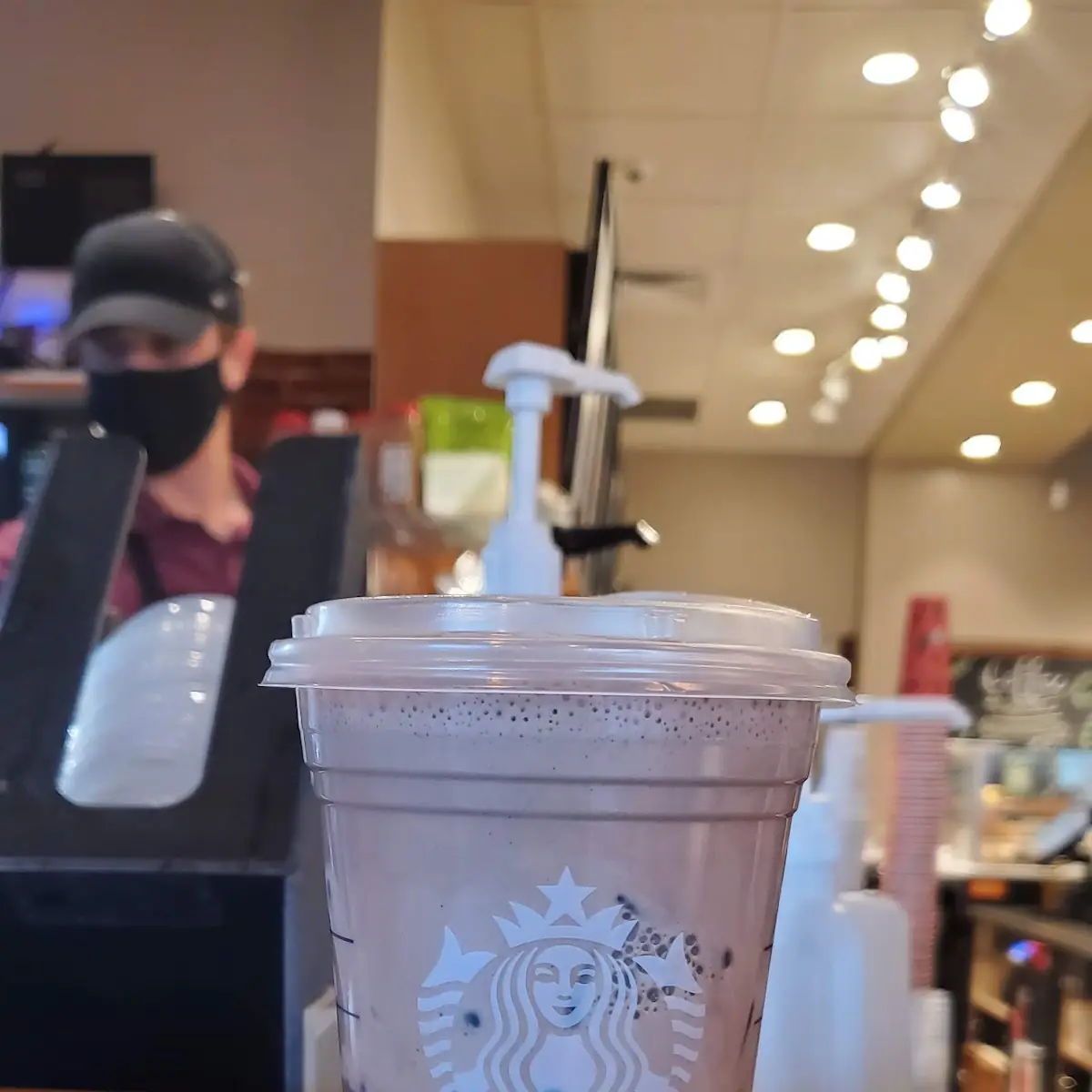 Doppio with Mocha Cold Foam