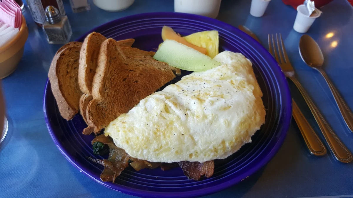 Egg White Omelet with Bacon