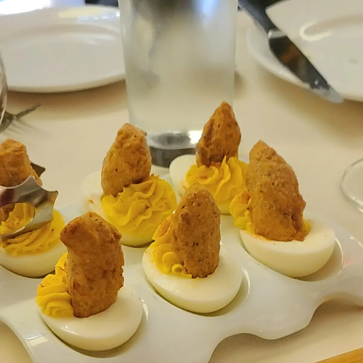 Lobster Deviled Eggs