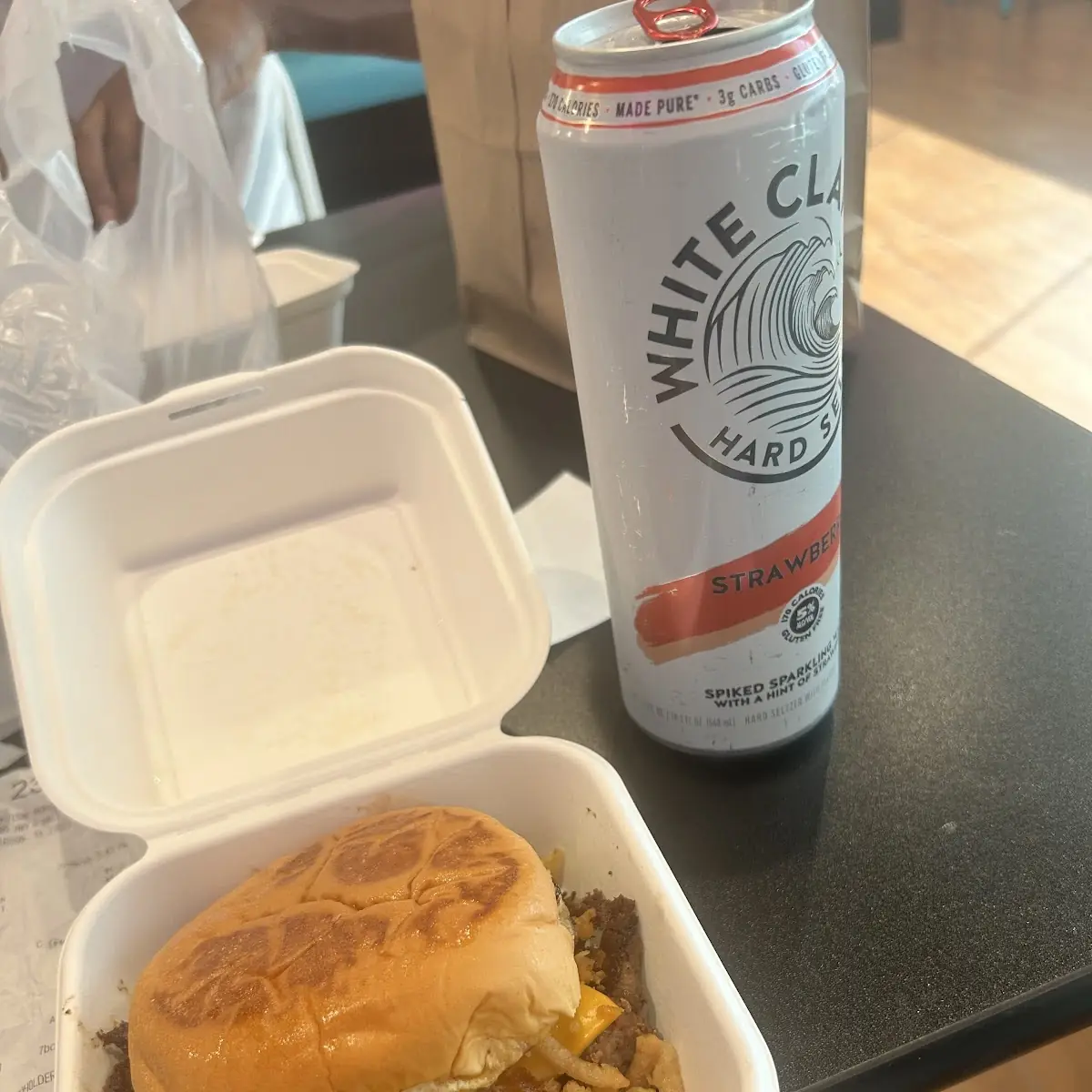 Smash Burger with Pickles and Sauce
