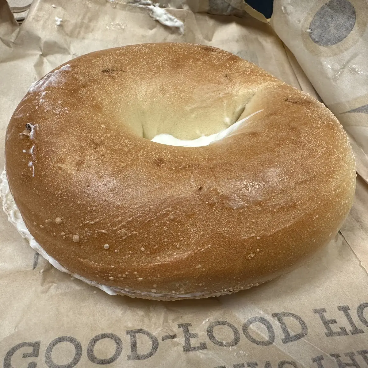 Plain Bagel with Plain Cream Cheese