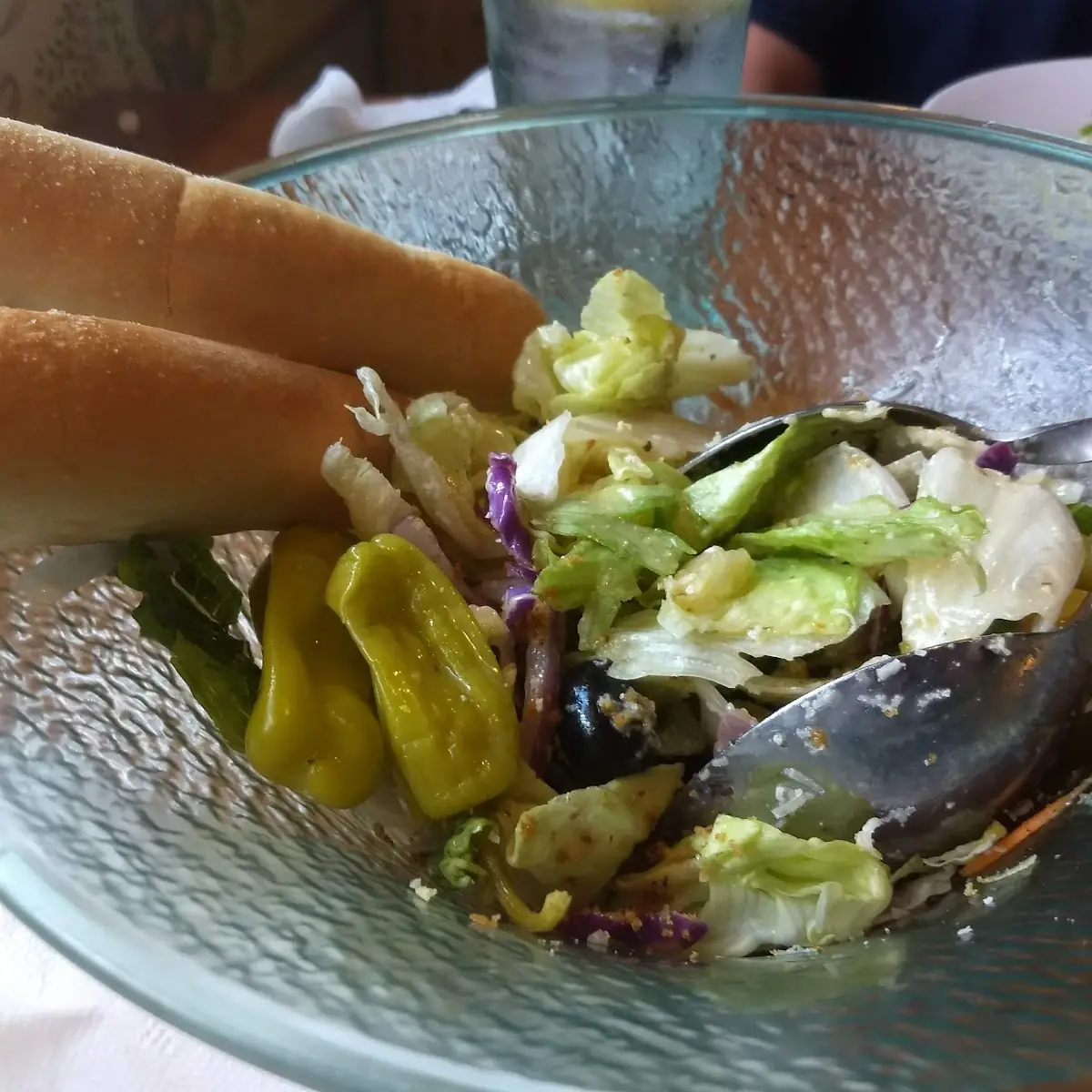 Salad and Bread Sticks