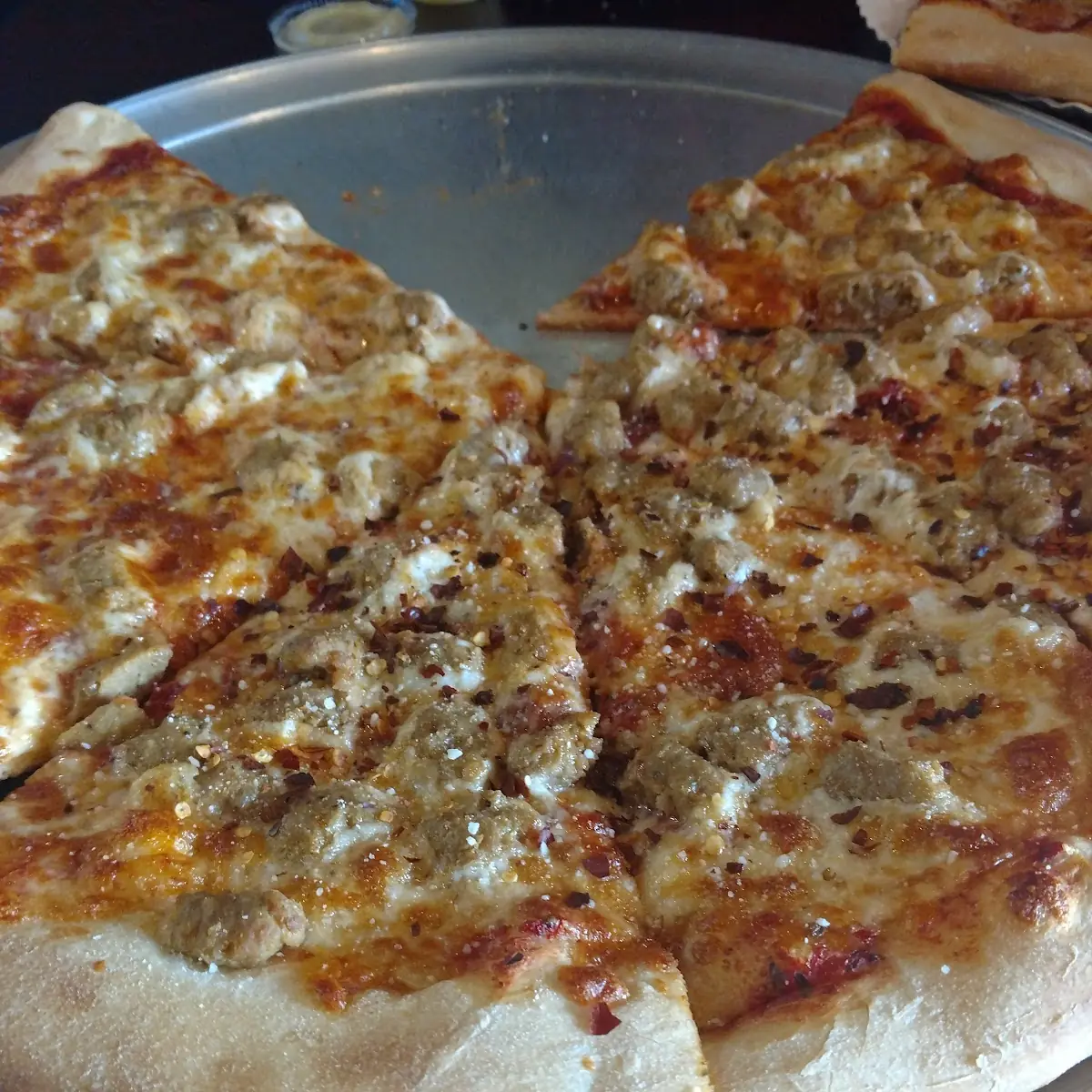 Sausage and Cheese Pizza