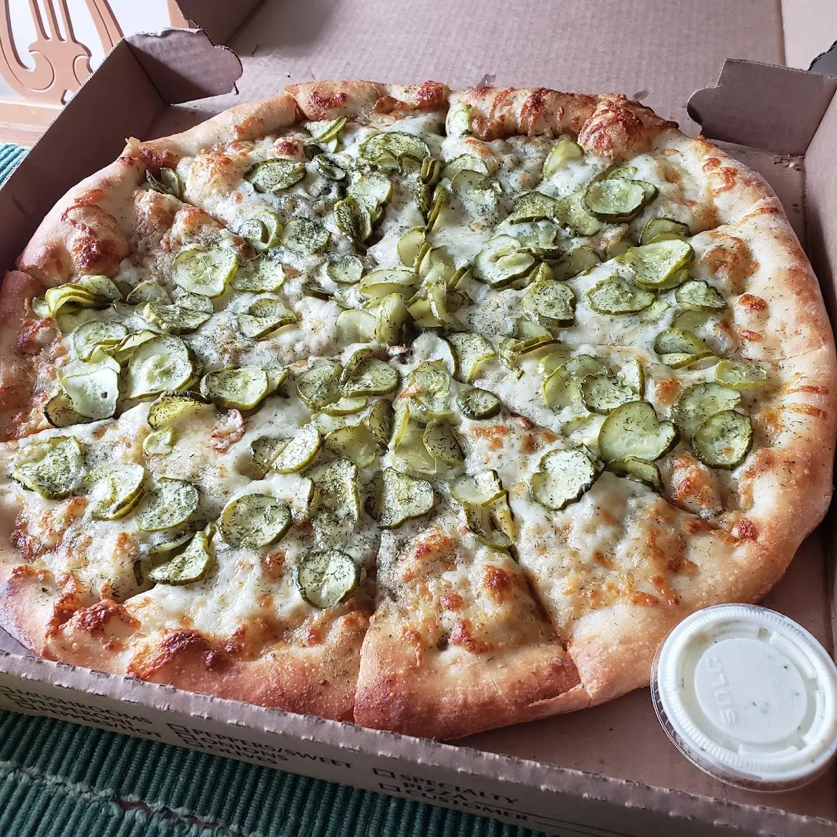 World Famous Dill Pickle Pizza