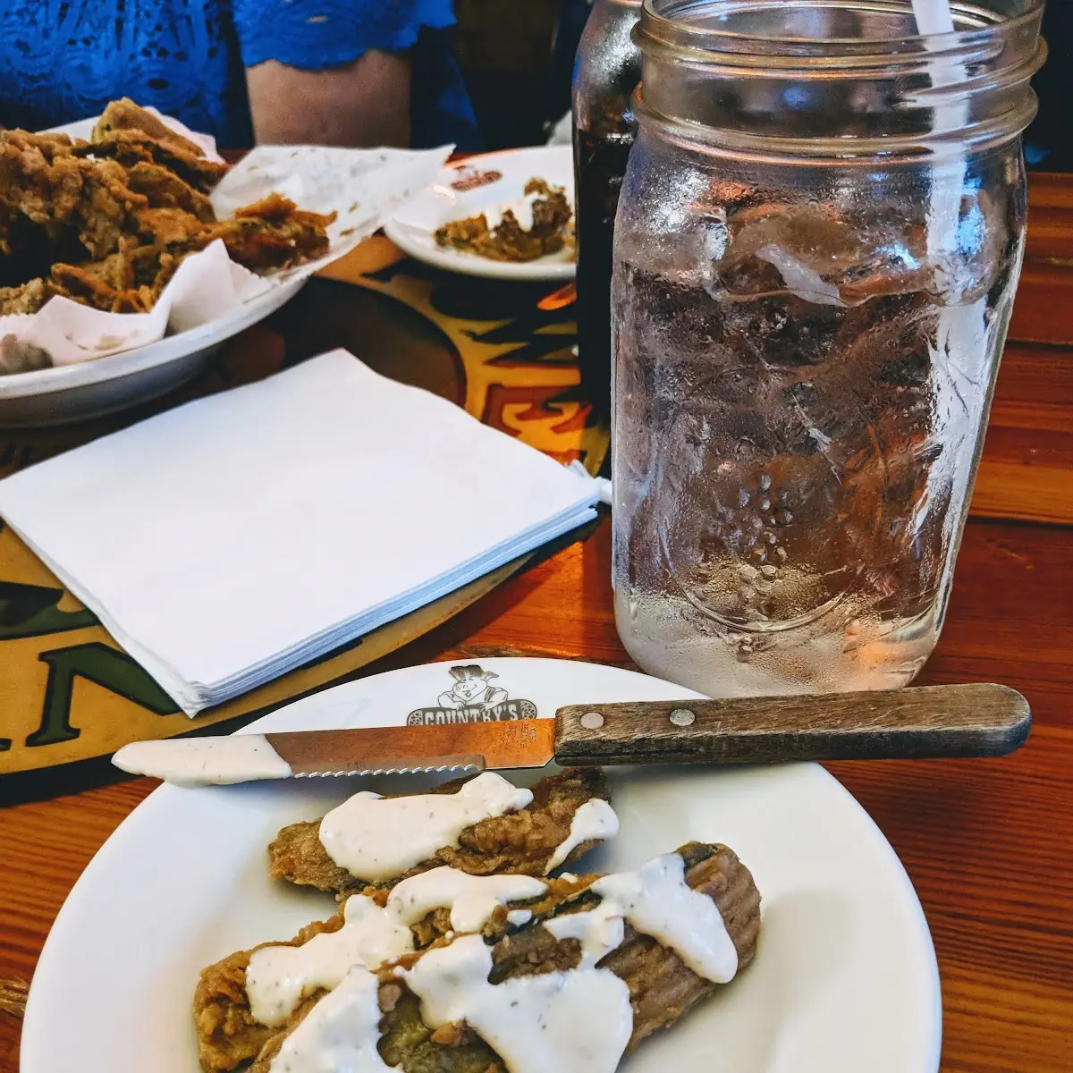 Fried Pickles with Cool Ranch Dressing