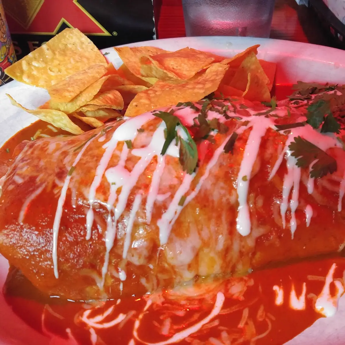 Large Burrito with Chipotle Sauce
