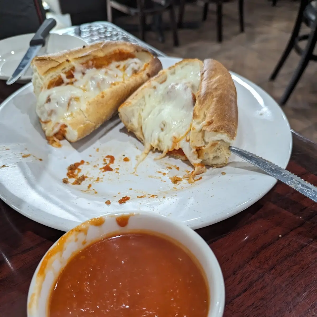 Meatball Sandwich with Marinara Sauce
