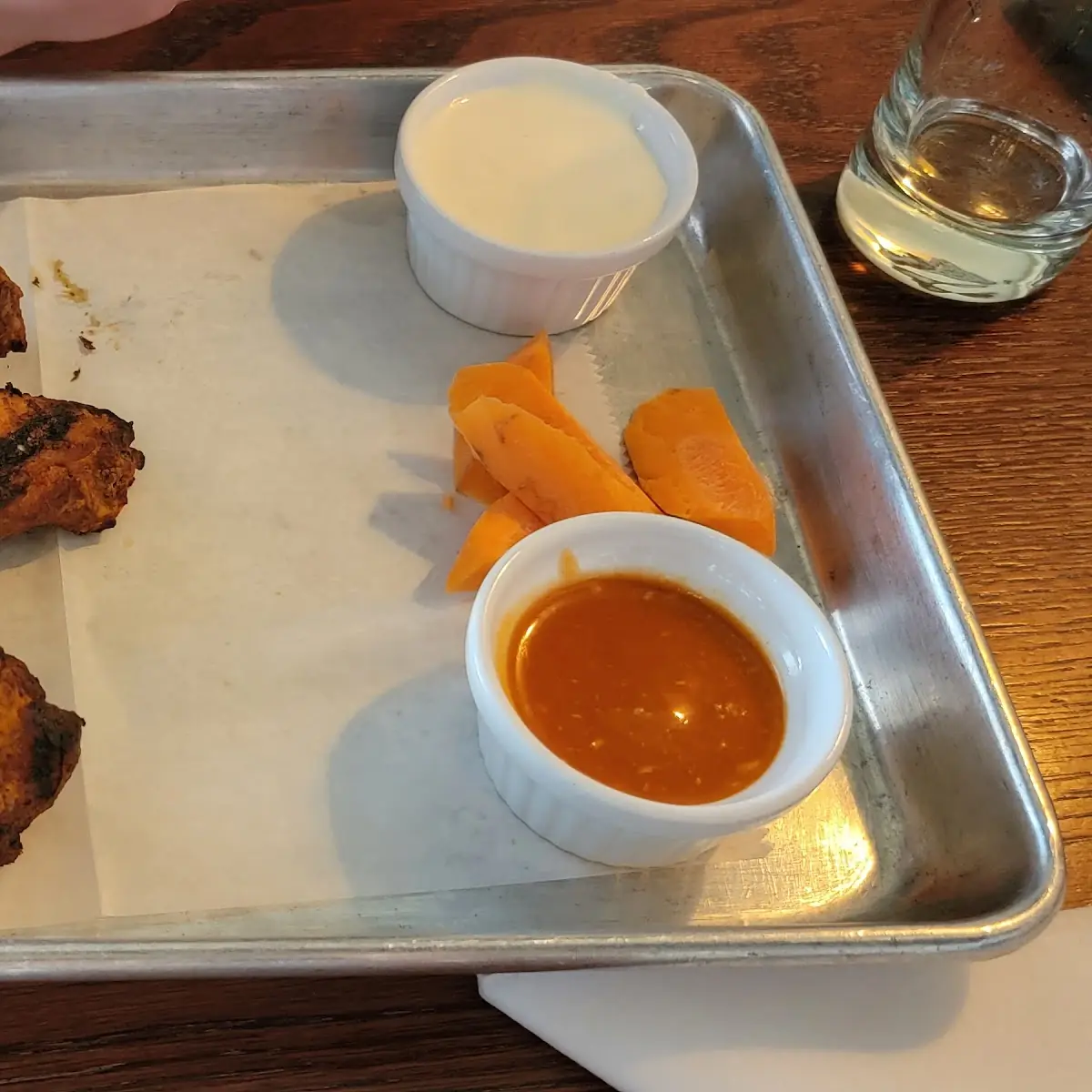 Crispy Chicken Wings with Dipping Sauces