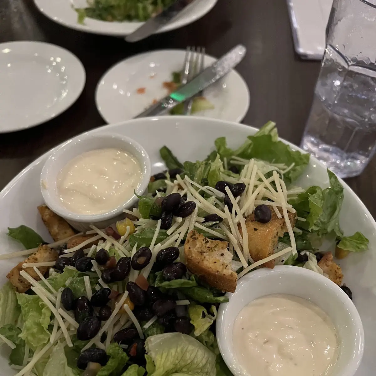 Caesar Salad with Black Beans