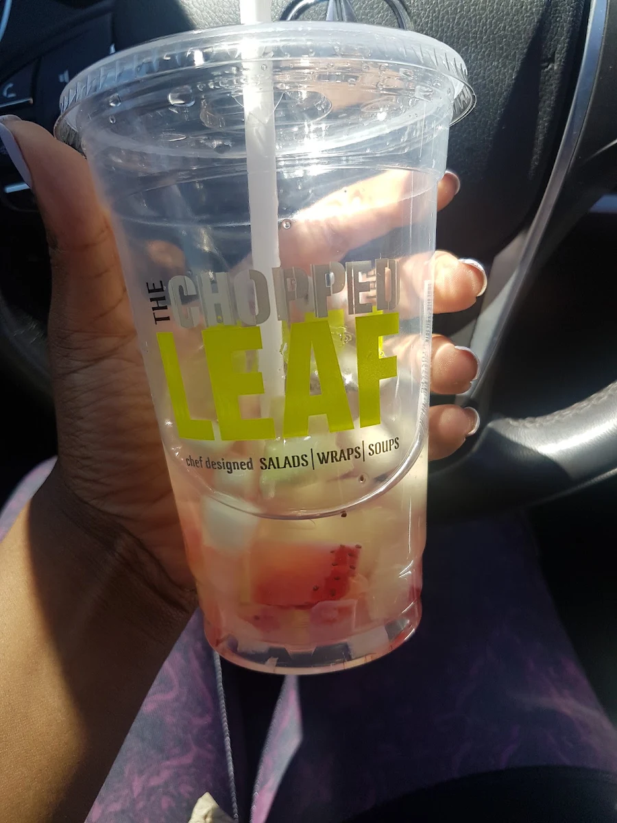 Complimentary Infused Water, Chopped Leaf