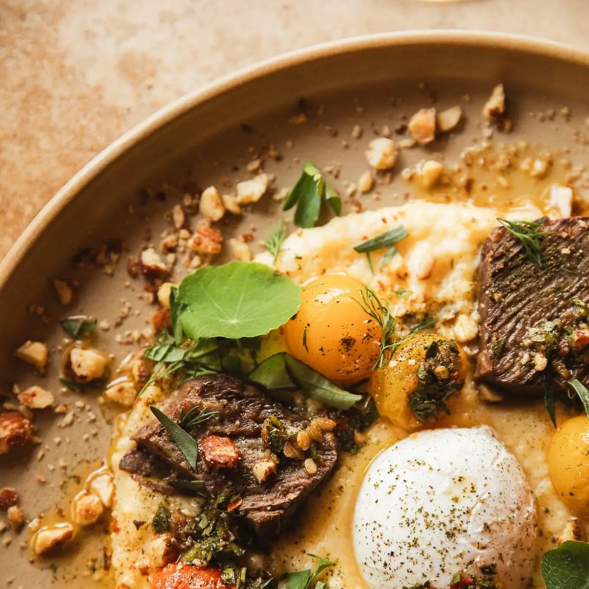 Braised Short Rib & Tehachapi Grain Project Polenta