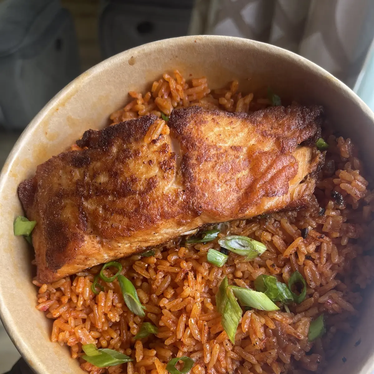 Jollof Rice &Salmon
