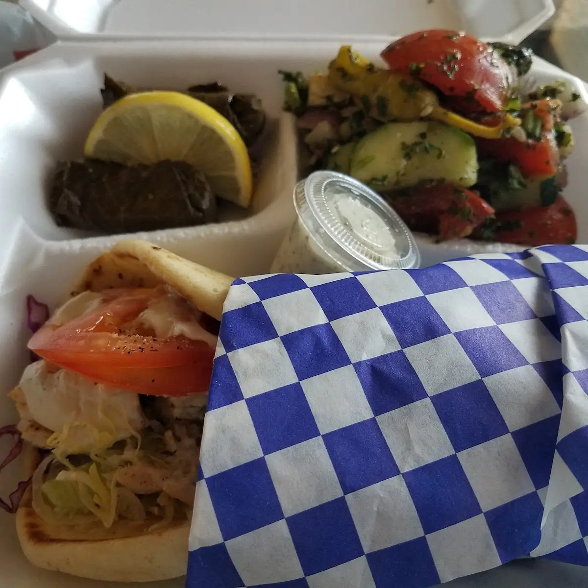 Chicken Shawarma Greek Salad
