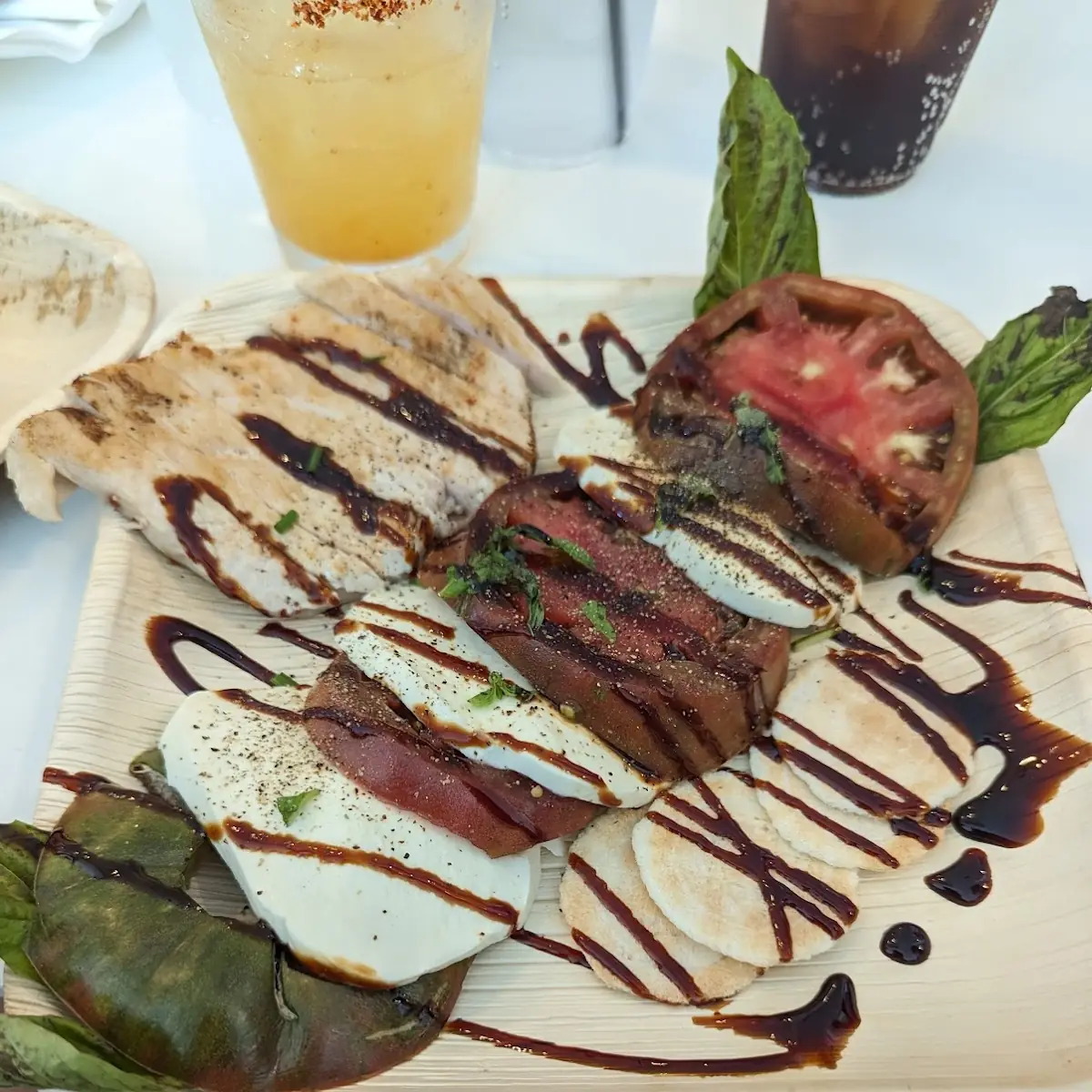 Caprese Salad with Roasted Chicken