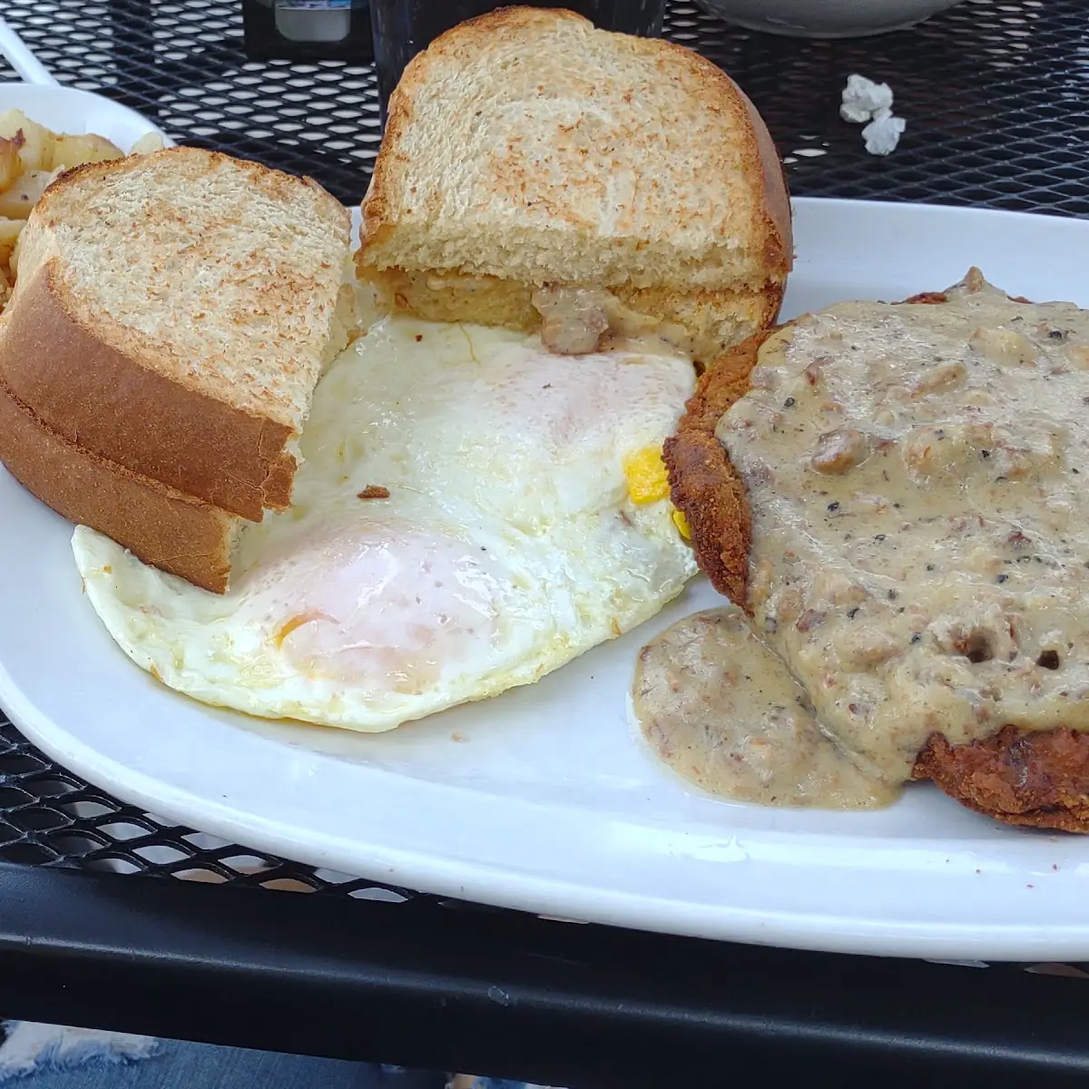 Country Fried Steak with 2 Eggs