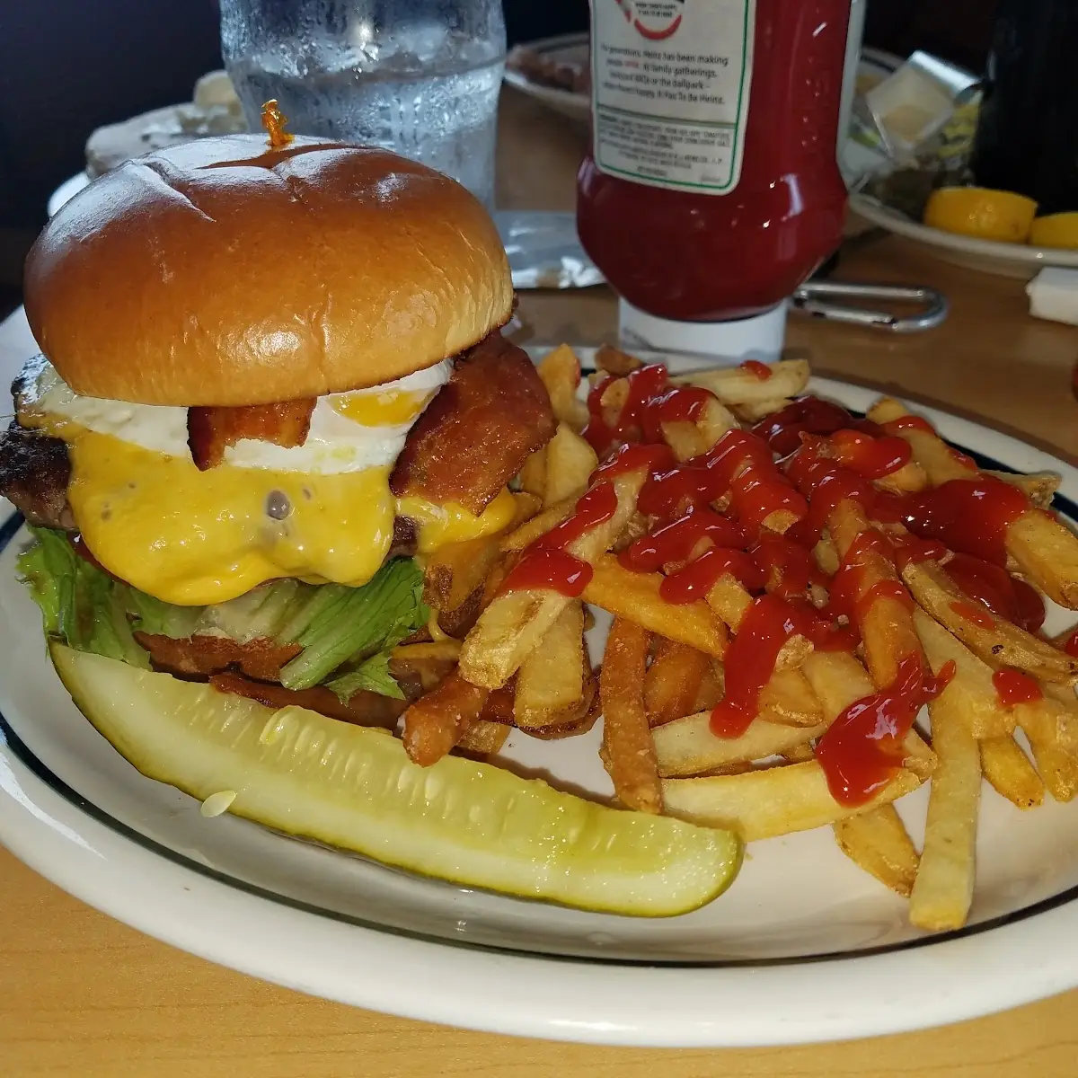 Bacon Cheeseburger with a Fried Egg