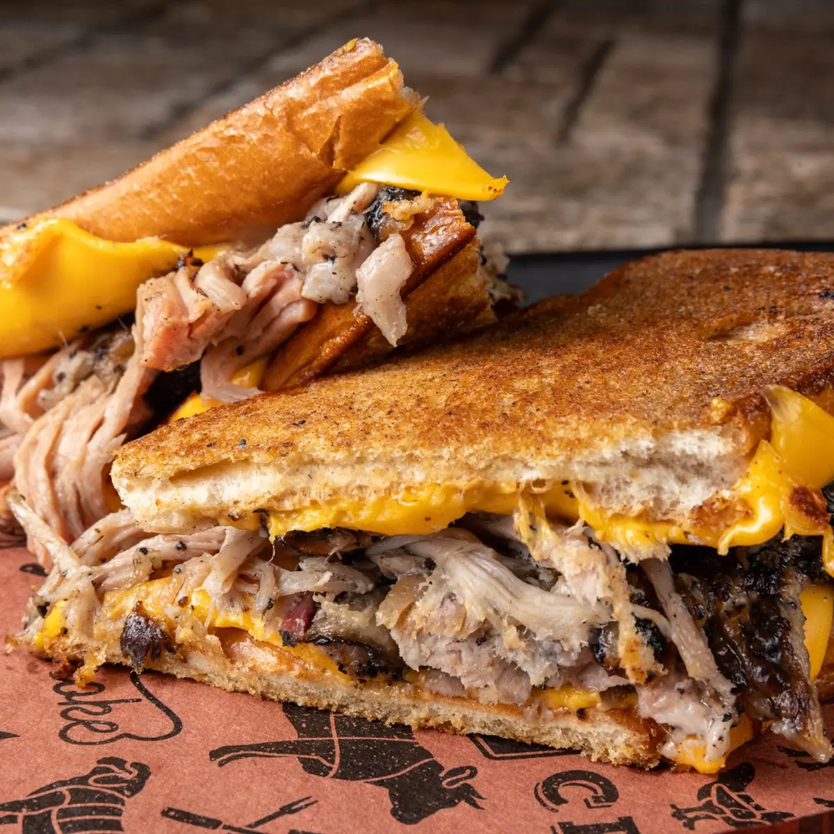 Pulled Pork Grilled Cheese