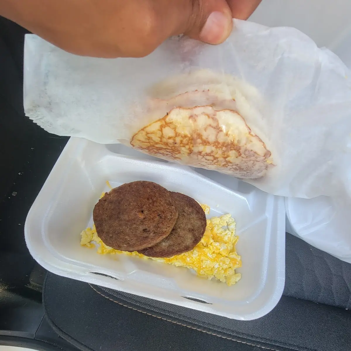 Sausage Eggs Pancake Platter