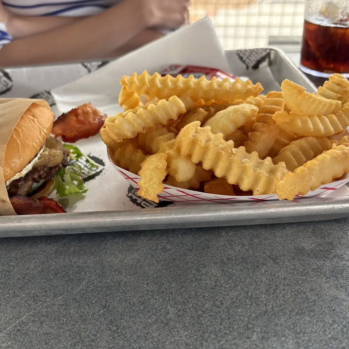 Yankee Burger and Fries
