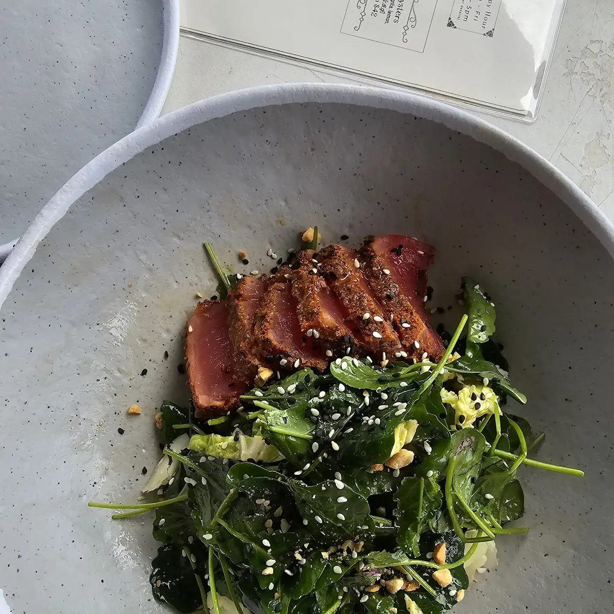 Pan-Seared Ahi Tuna Salad
