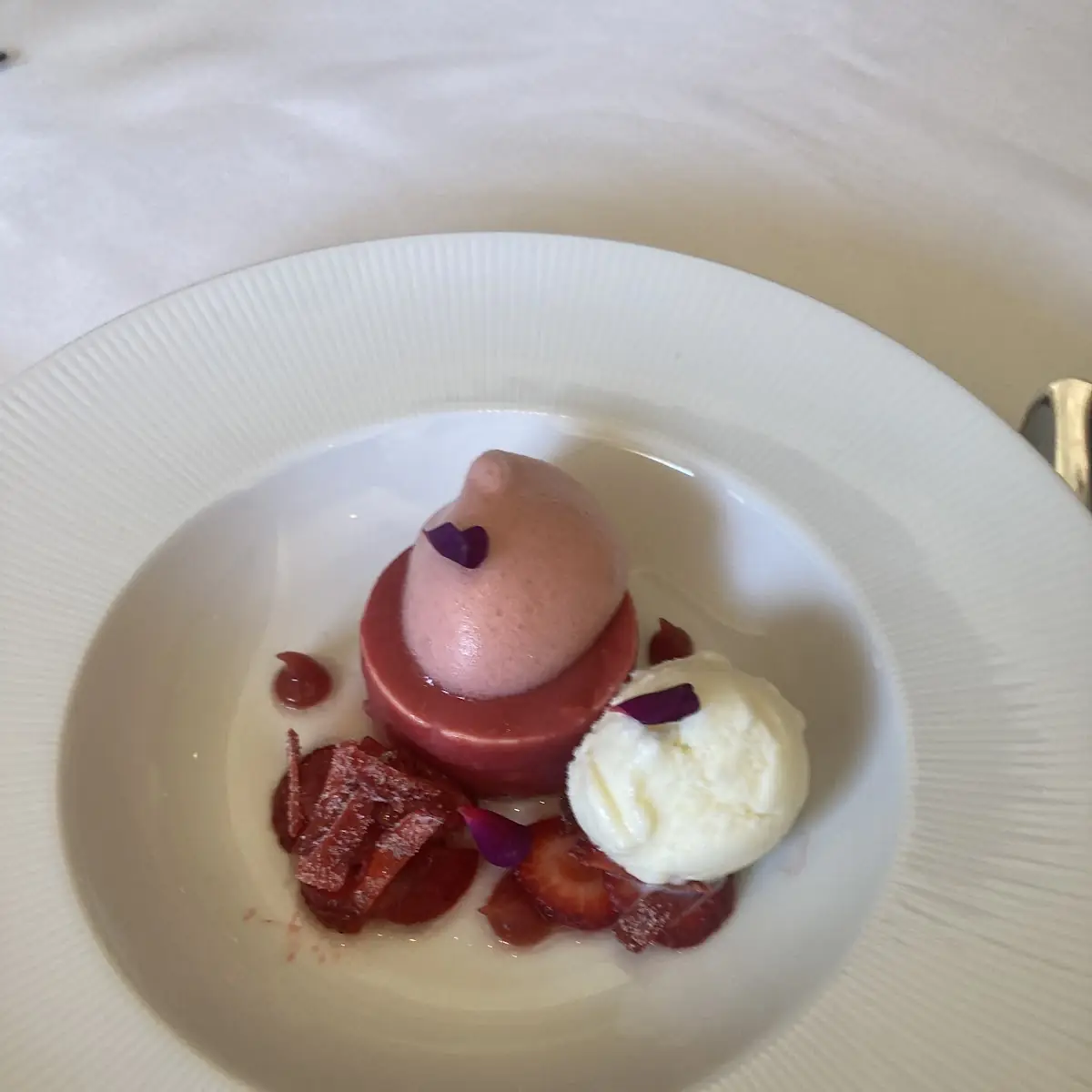 Saffron Poached Pear