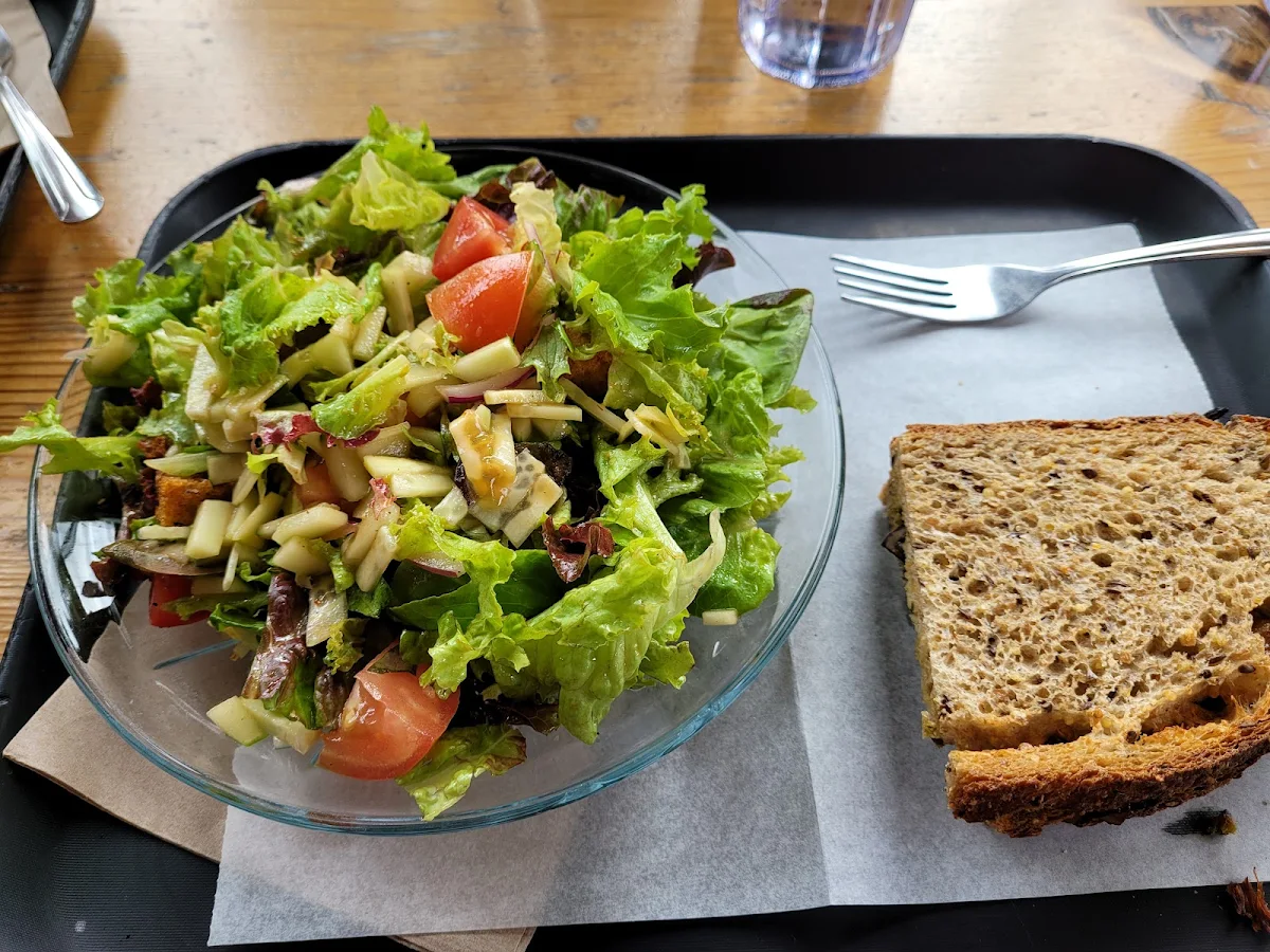 Veggie Sandwich on Multi Grain with Tossed Salad