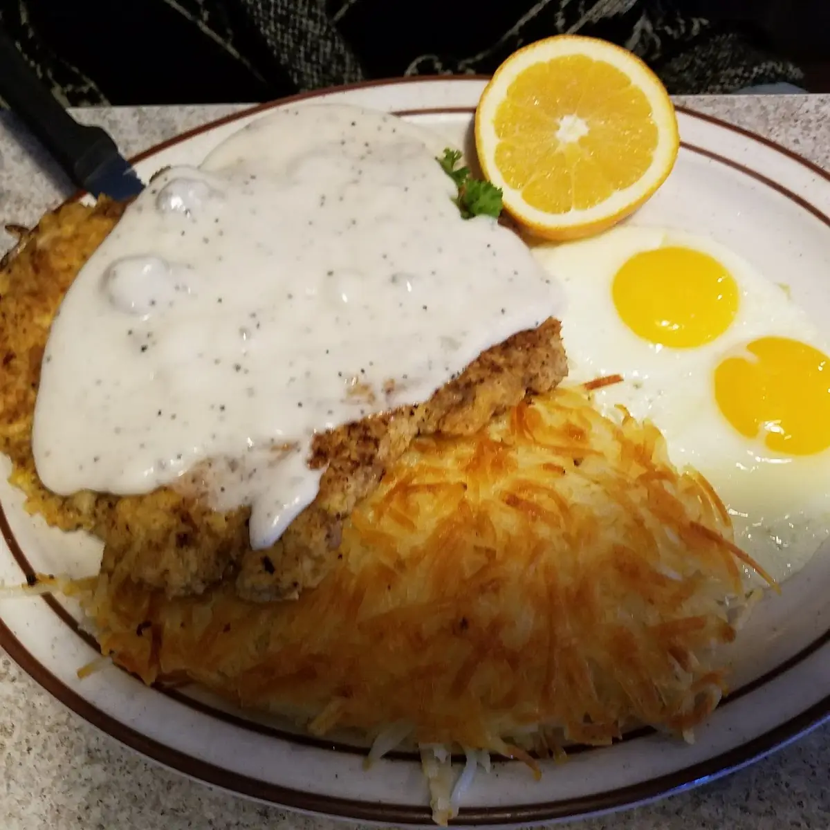 Chicken Fried Steak & Eggs
