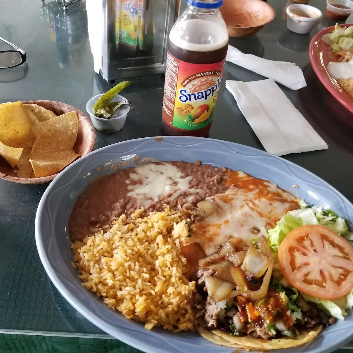 Enchiladas Rice & Beans