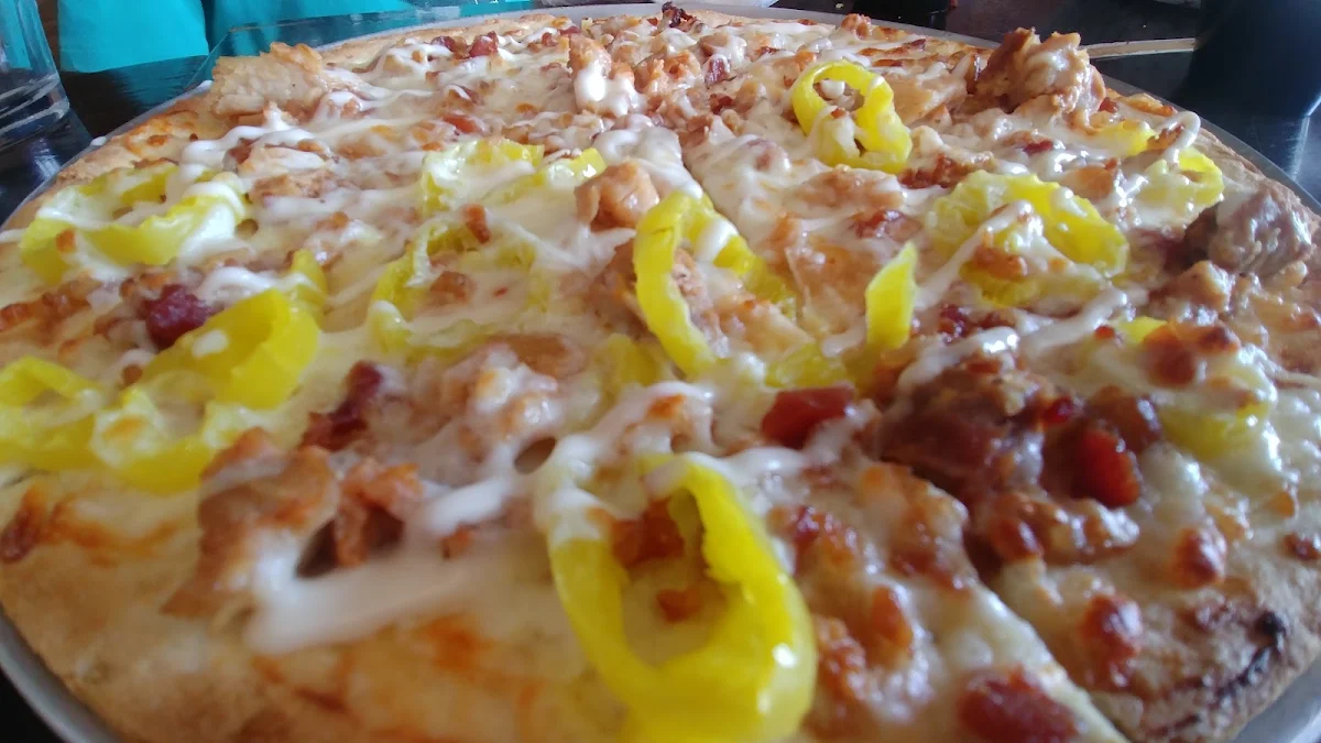 Chicken Bacon Alfredo Pizza