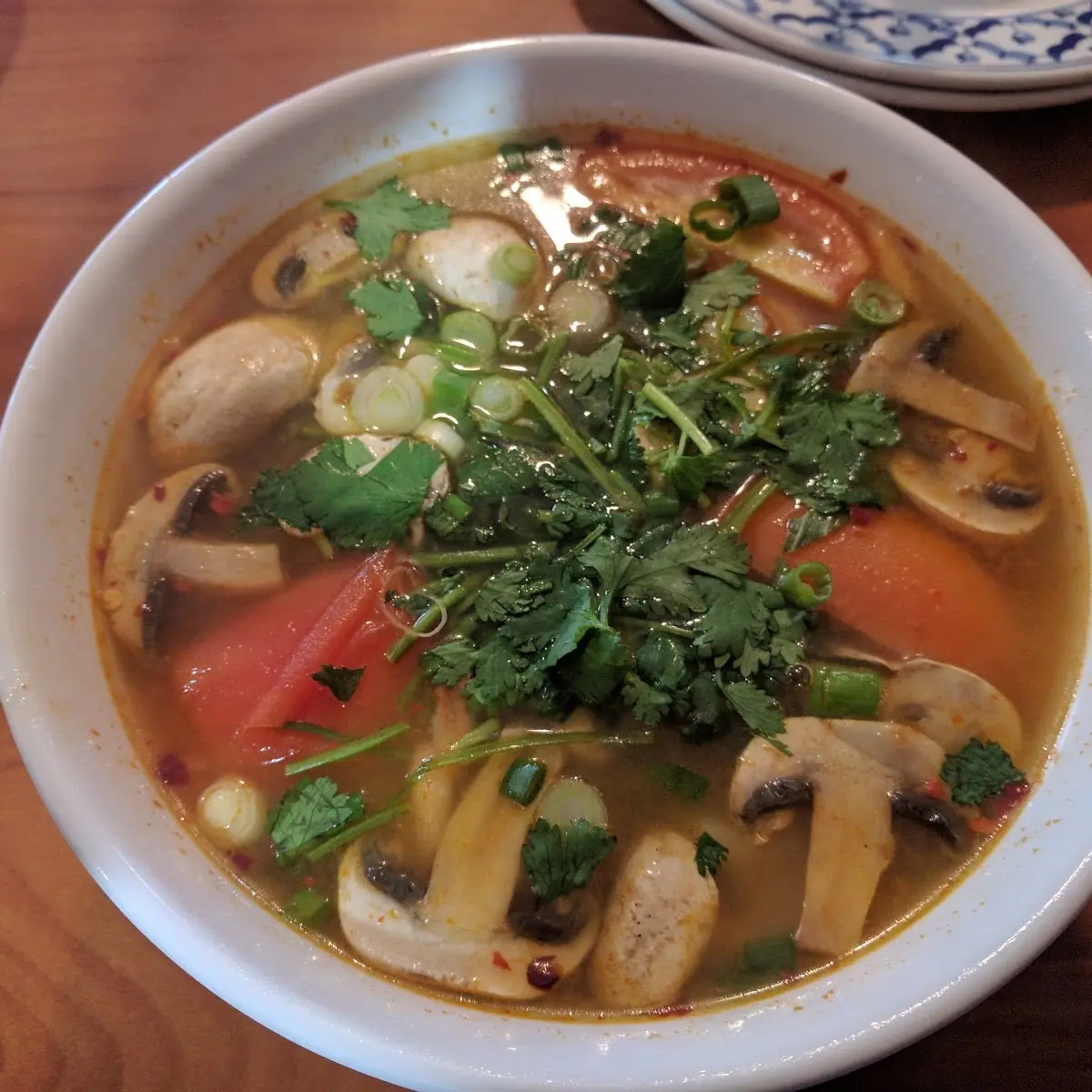 Tom Yum Soup with Prawns