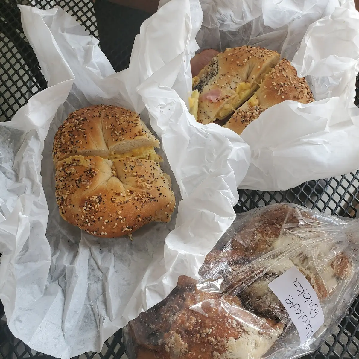 Egg and Cheese Bagel Sandwich