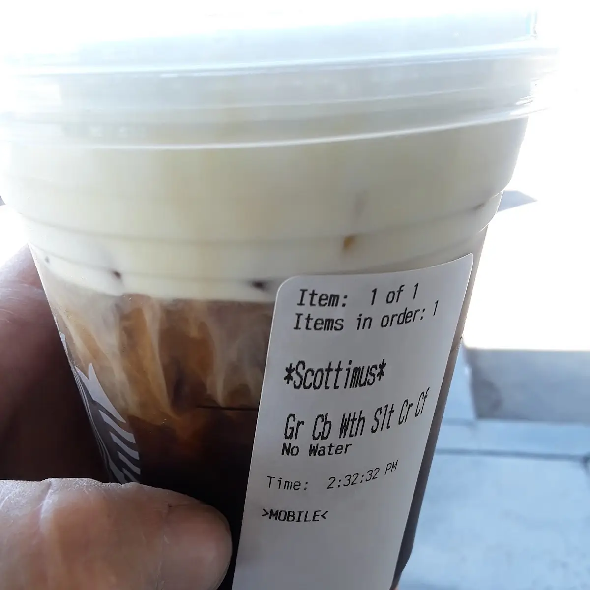 Cold Brew with Salted Cold Foam