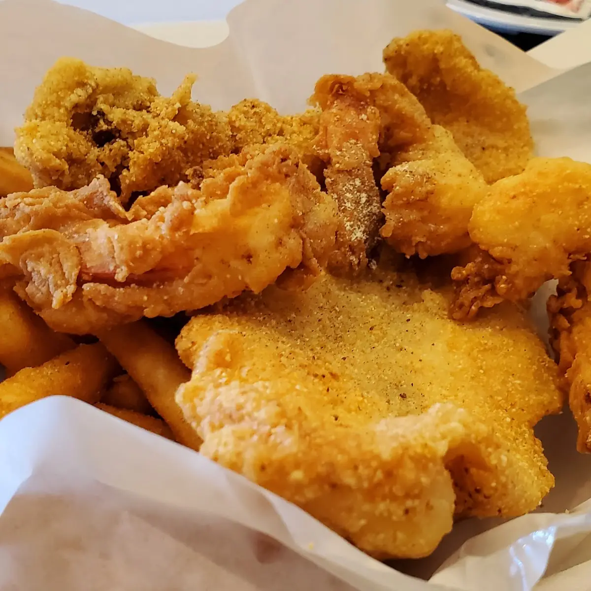 Catfish Dinner and Shrimp