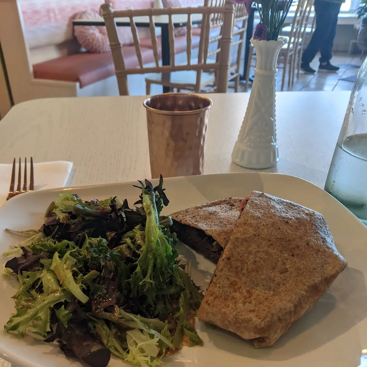 Chipotle Burger and Balsamic Greens