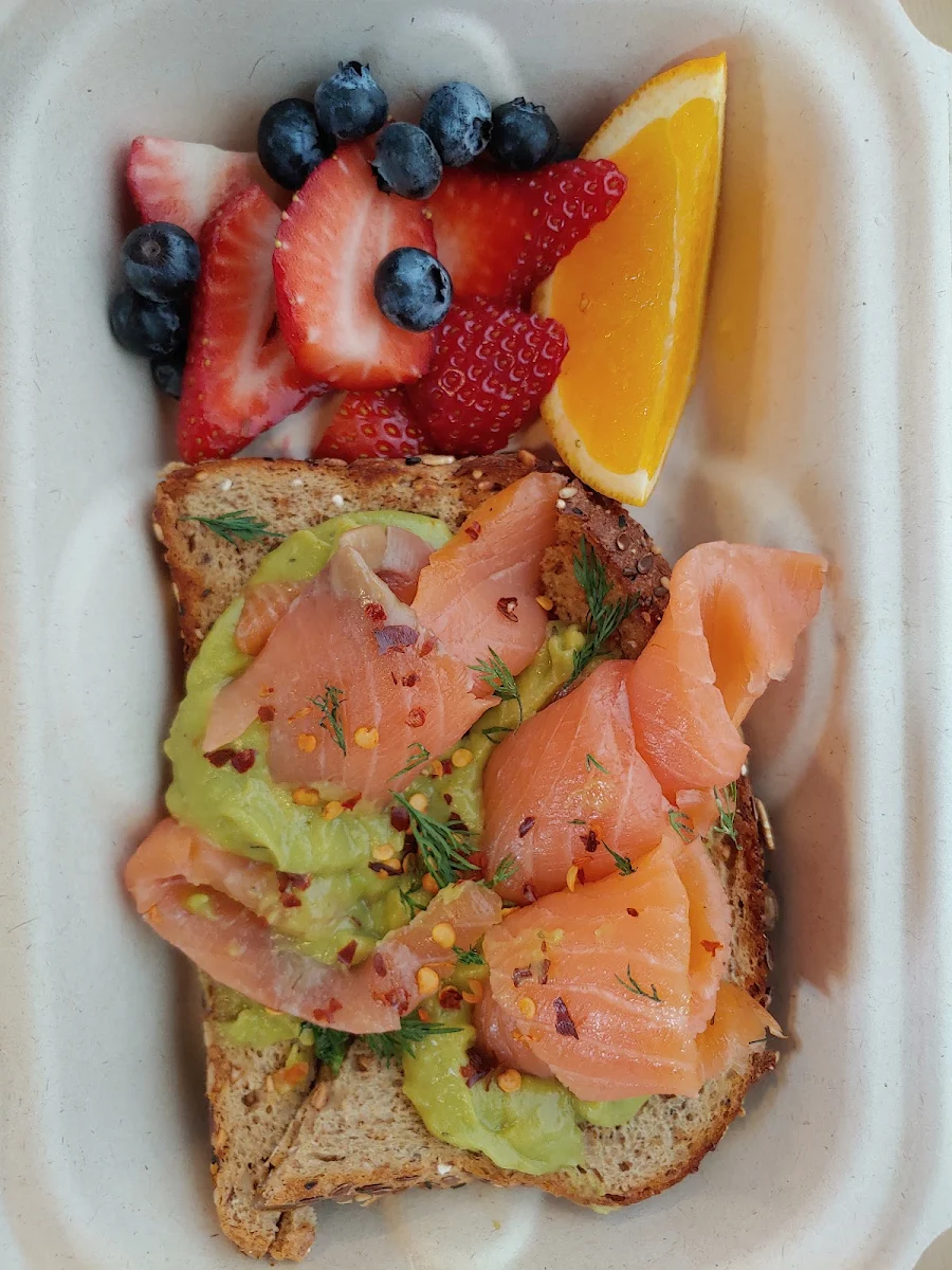 Salmon Avacado Toast Breakfast