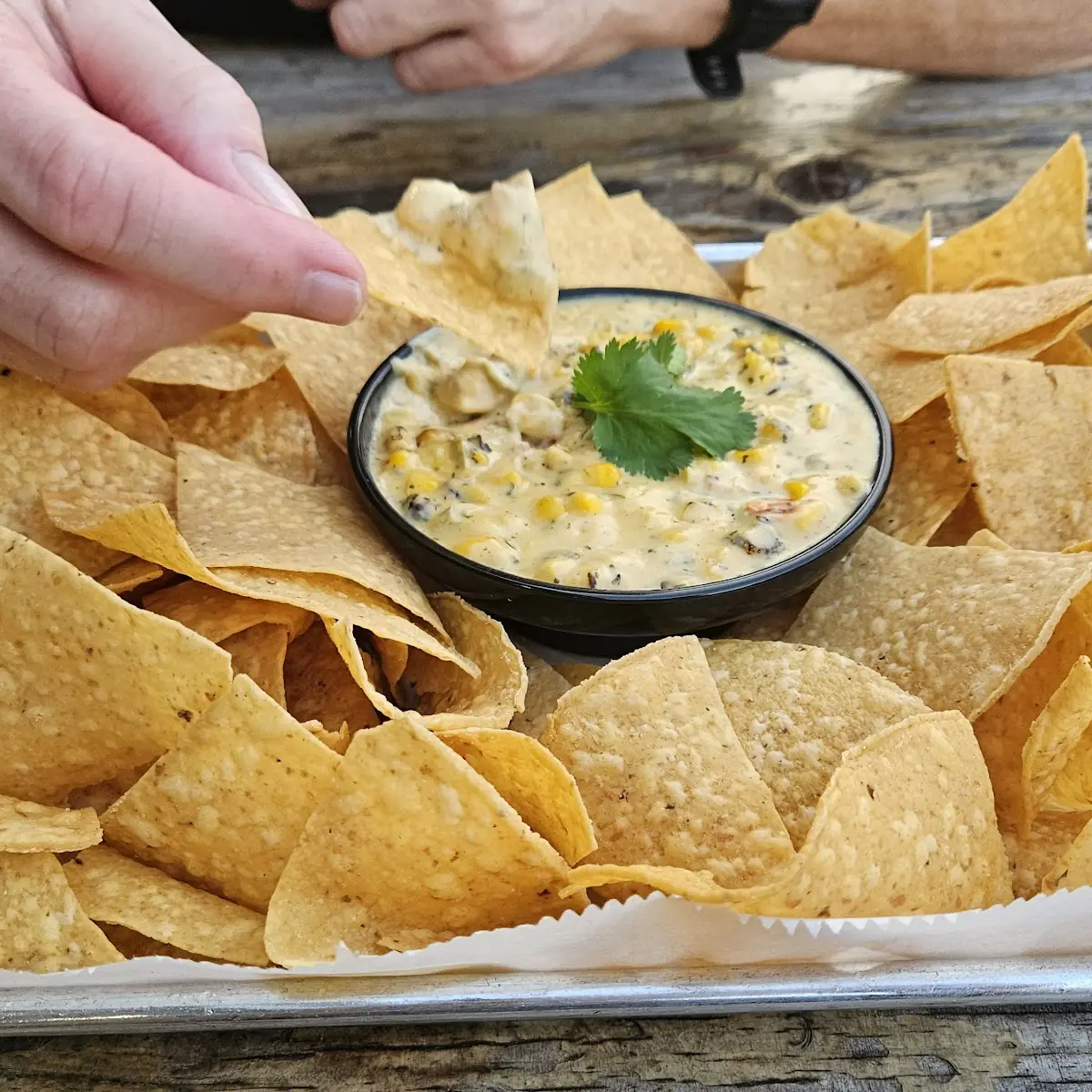 Chips & Queso w Homemade Salsa