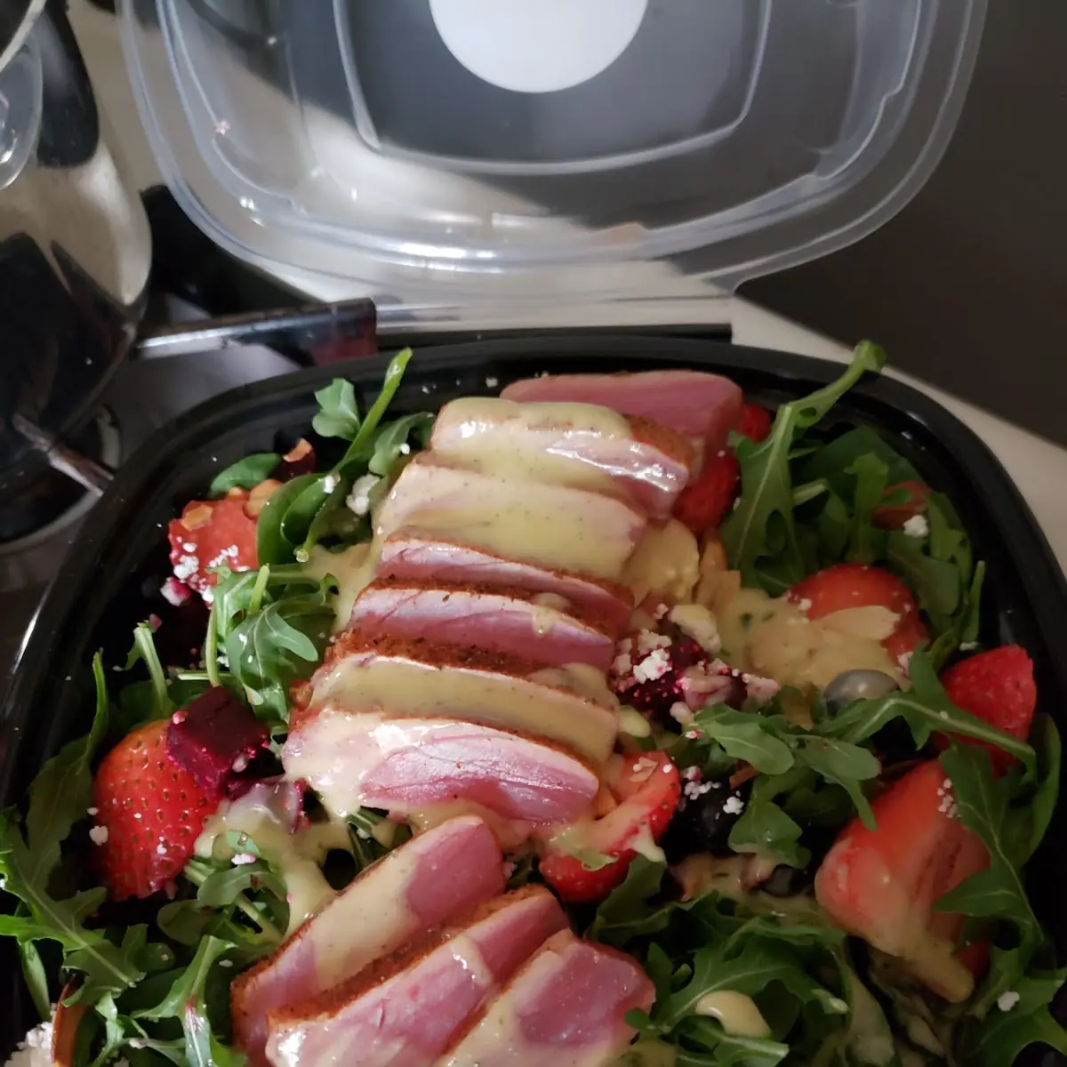 Spring Salad with Seared Ahi Tuna
