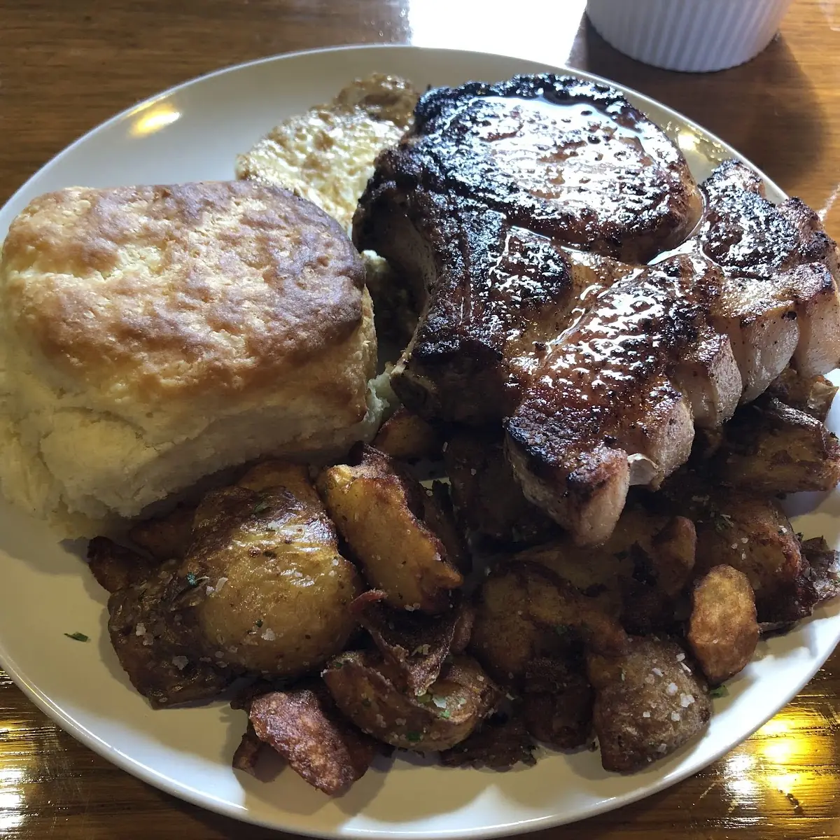 Pork Chop Eggs Potatoes