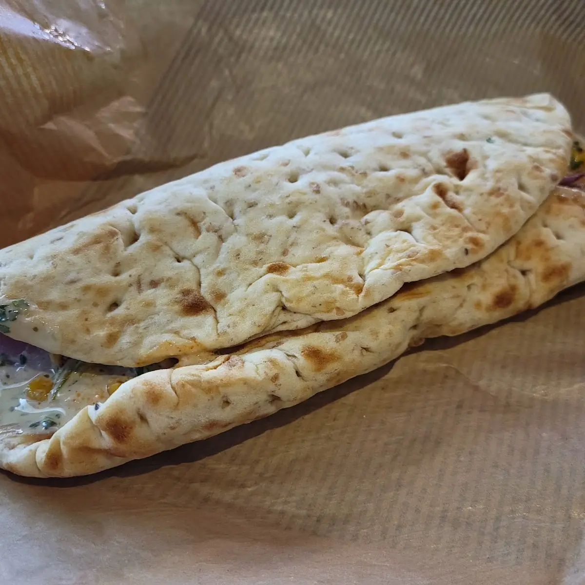 Harissa Honey Chicken Pita